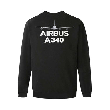 AIRBUS 340 MEN'S OVERSIZED FLEECE CREW SWEATSHIRT - PILOTSX